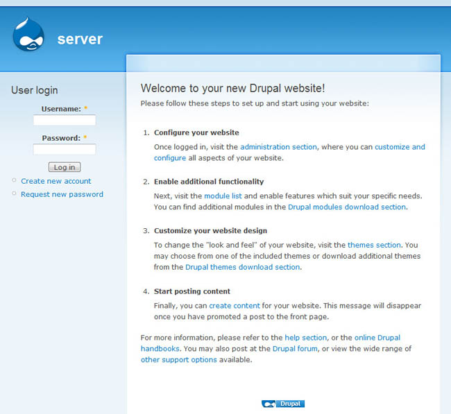 Drupal(开源内容管理系统)