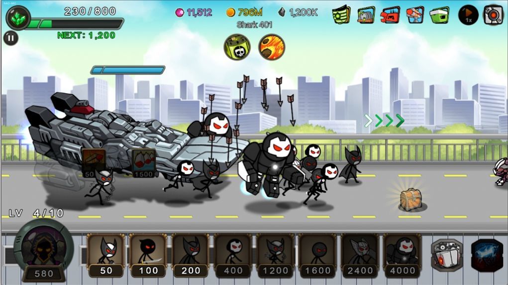火柴人空闲防御RPG游戏中文版
