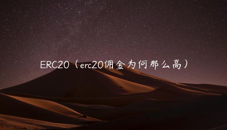 ERC20（erc20佣金为何那么高）