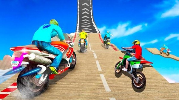 摩托车空中跳跃手机版