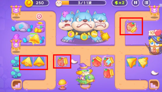 保卫萝卜4阿波与魔法宝藏第120关攻略