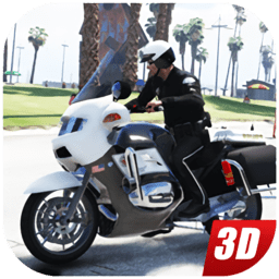 警用摩托车城市模拟