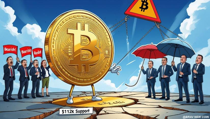 比特币（BTC）价格预测：三角形态破位与散户看空情绪——多头能否守住11.2万美元？