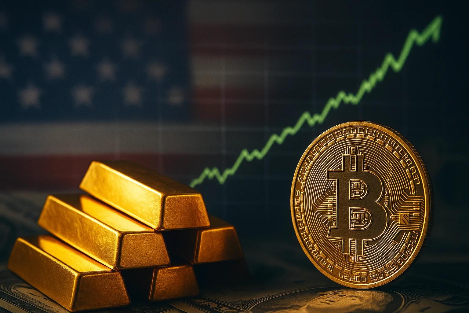 黄金创历史新高3500美元，下个轮到比特币？