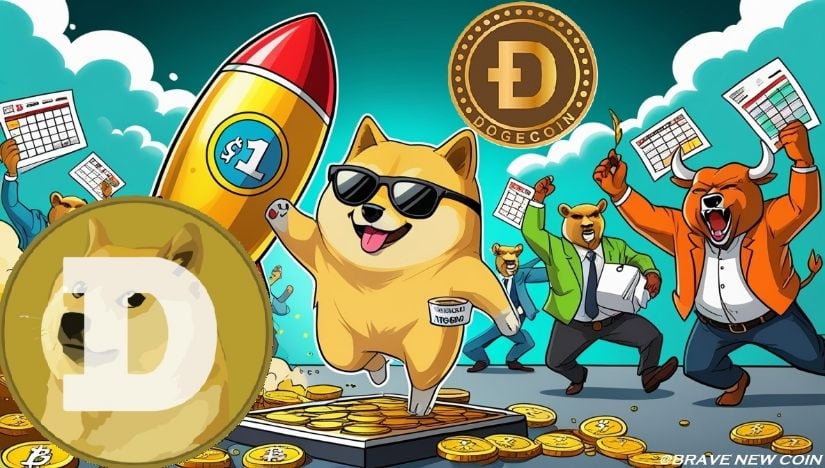 狗狗币（DOGE）价格预测：狗狗币在0.19美元附近盘整，目标涨幅400%至1美元